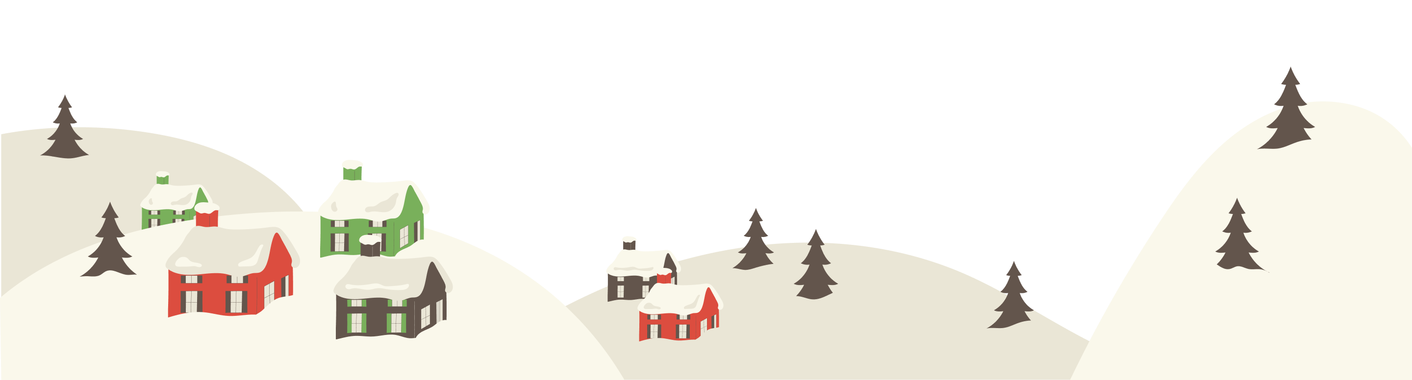 クリスマスの街並み