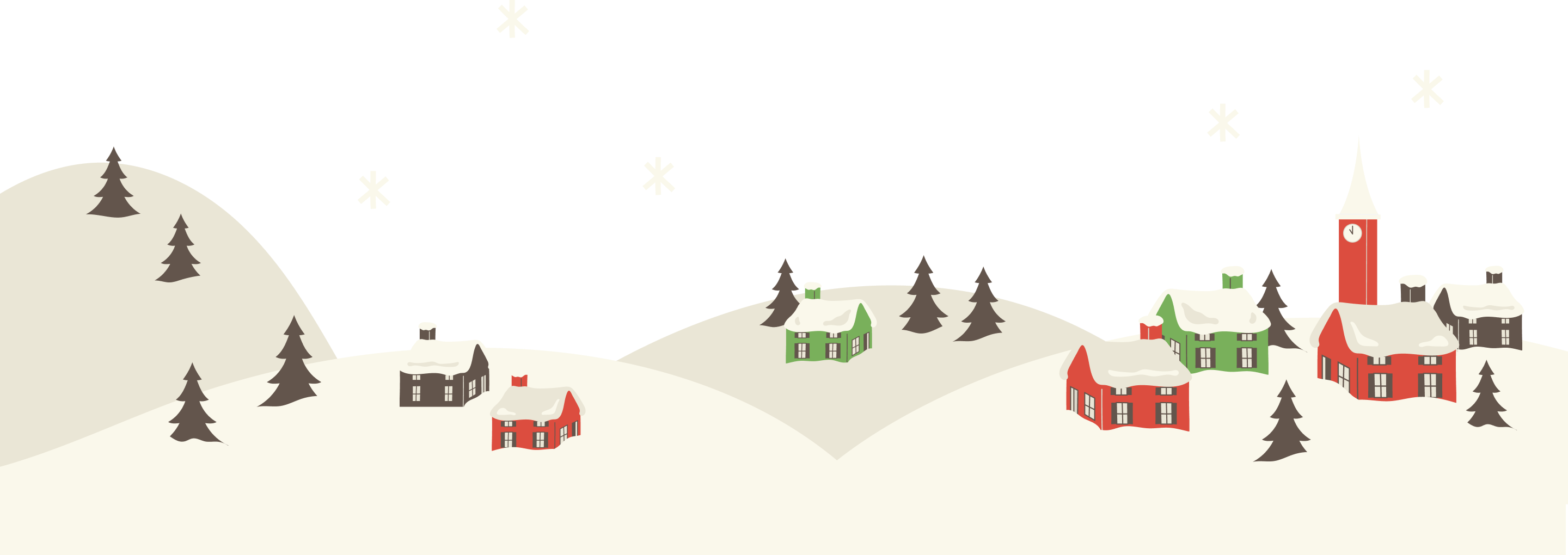 クリスマスの街並み