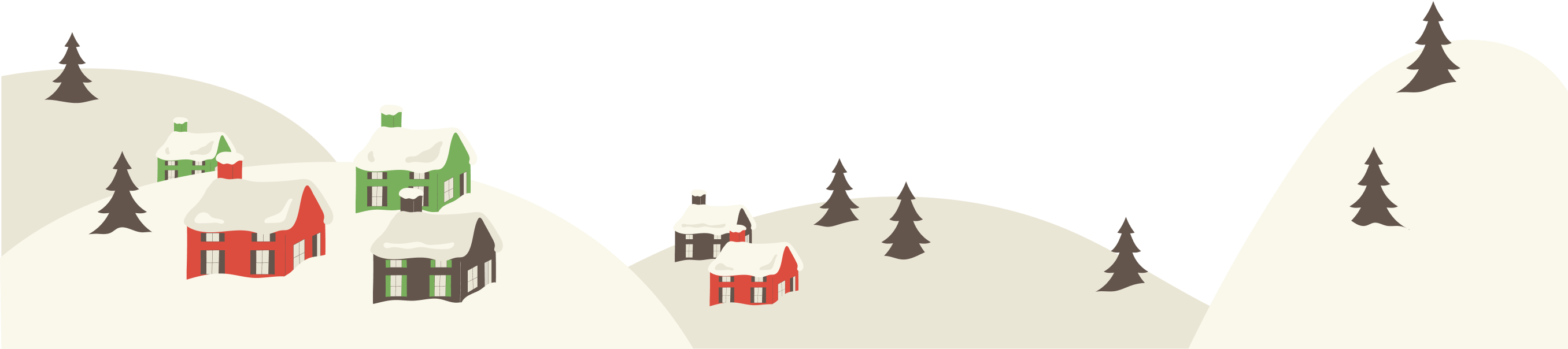 クリスマスの街並み